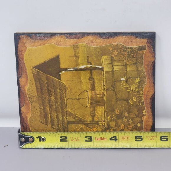 Vintage Decoupage Country Rustic Mailbox & Barn Wood Wall‎ Plaque Art Set Of 2 - Picture 11 of 12